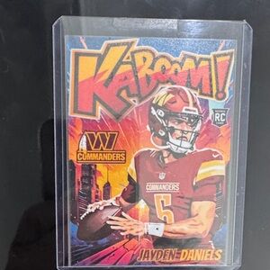 Kaboom! Football Trading Card - Red and Gold Design